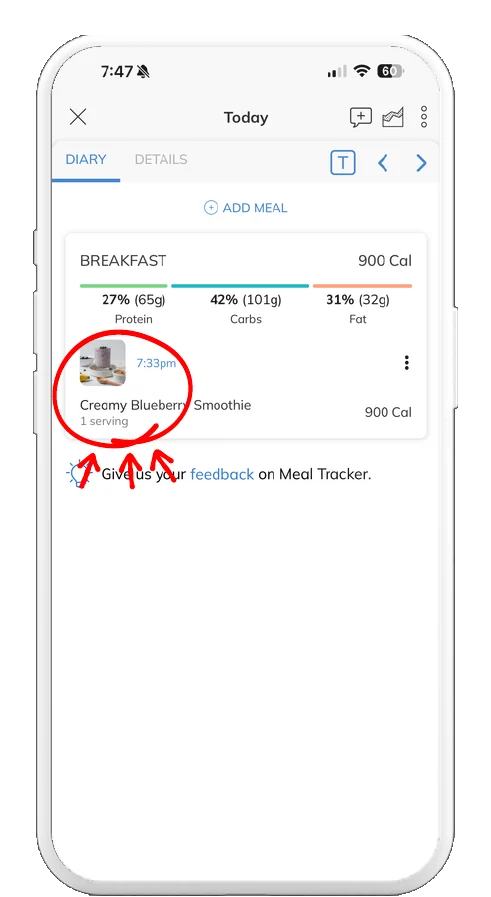 Trainerize screenshot, step 5