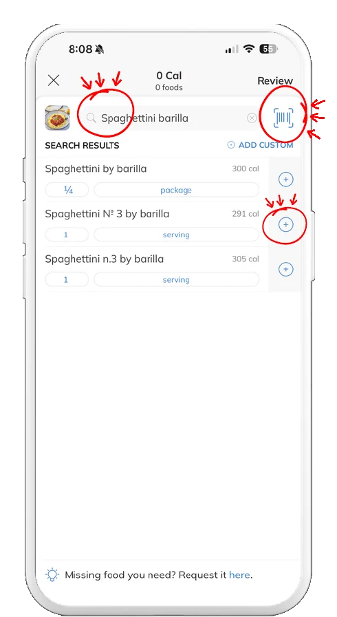 Trainerize screenshot, step 4