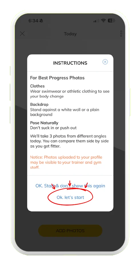 Trainerize screenshot, step 4